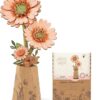 زهرة الجربيرا البرتقالية – ديكور خشبي ثلاثي الأبعاد فاخر (Orange Gerbera Daisy)