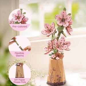 Alternative view of زهرة الساكورا الوردية – ديكور خشبي ثلاثي الأبعاد فاخر (Sakura)