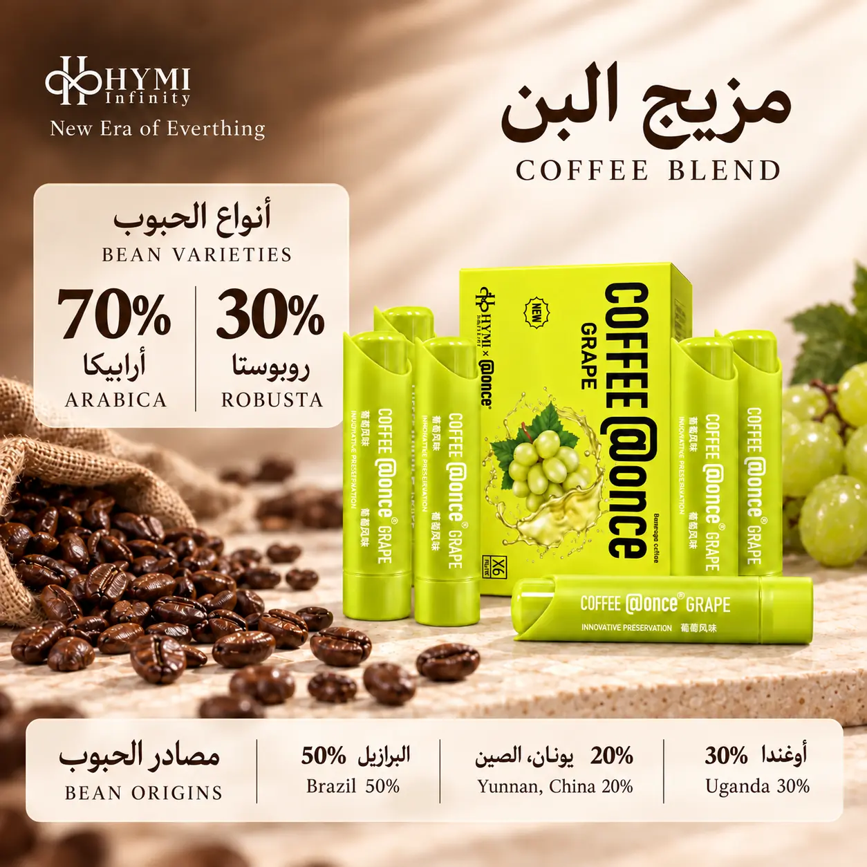 Once@ – قهوة بنكهة العنب | قهوة مبتكرة بدون ماكينة - Image 3