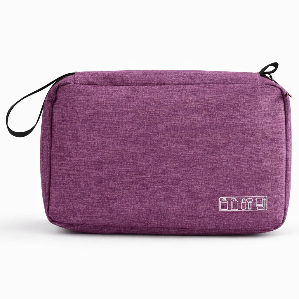 حقيبة تنظيم أدوات السفر متعددة الأقسام مقاومة للماء – لون بنفسجي (Purple Travel Organizer Bag) - الصورة 7