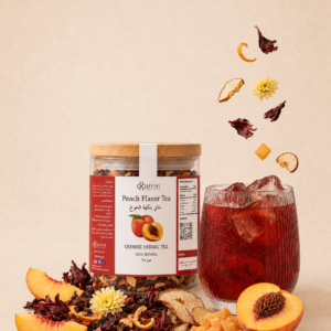 شاي أعشاب بنكهة الخوخ – 70 جم Peach Flavored Herbal Tea – 70g